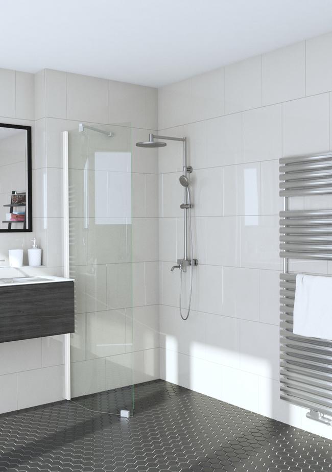 Bevelled fixed shower screen (Special batch) Infinia 231