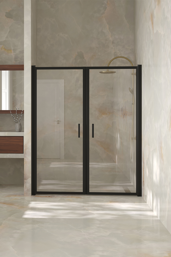 Alcove fitting with a hinged double door Bläk 742 New York