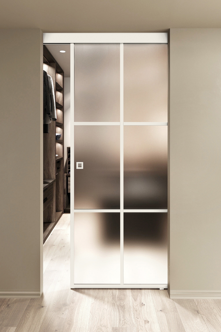 Wall mounted sliding door with soft closing mechanism Inne W1P Paris