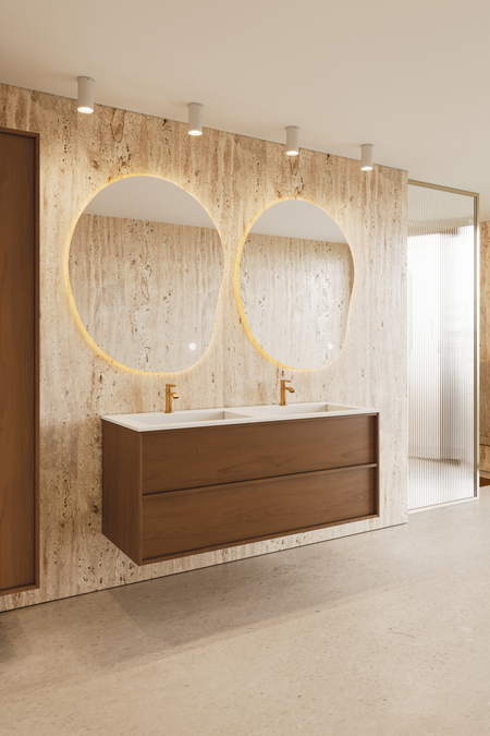 Allaskaluste Corian kaksoisaltaalla Casa H05