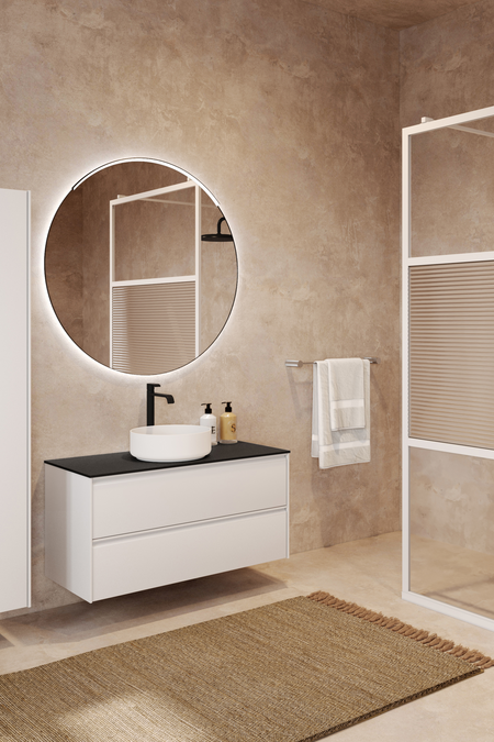 Allaskaluste pyöreällä malja-altaalla Luna L08