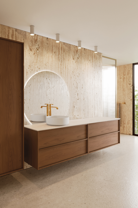 Tupla-allaskaluste pyöreällä malja-altaalla Casa H09