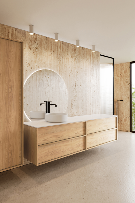 Tupla-allaskaluste pyöreällä malja-altaalla Casa H09