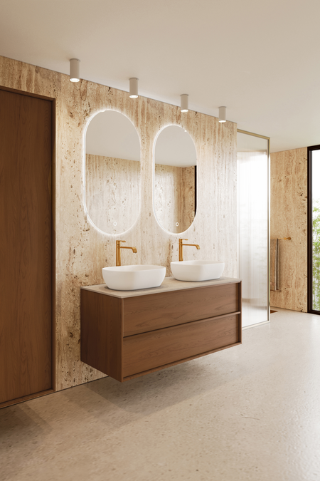 Allaskaluste kahdella ovaalilla malja-altaalla Casa H14