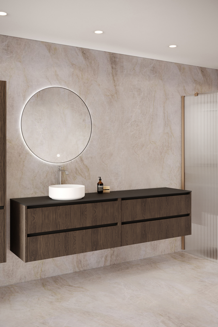 Tupla-allaskaluste pyöreällä malja-altaalla Classic K04