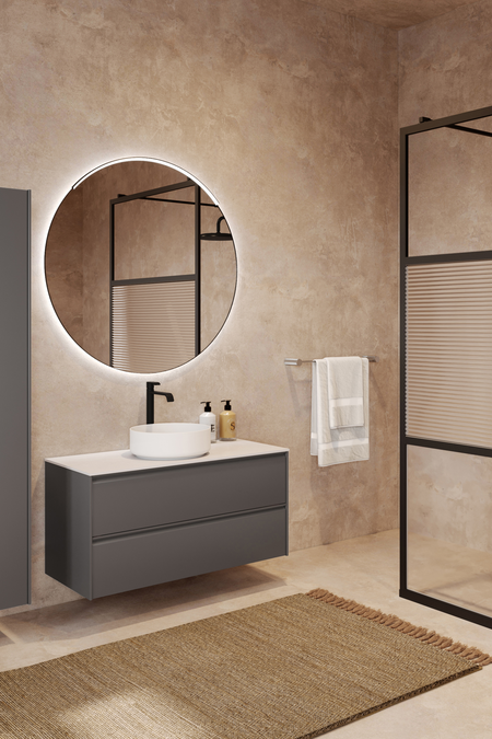 Allaskaluste pyöreällä malja-altaalla Luna L08