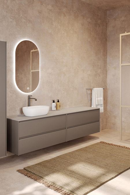 Tupla-allaskaluste ovaalilla malja-altaalla Luna L13