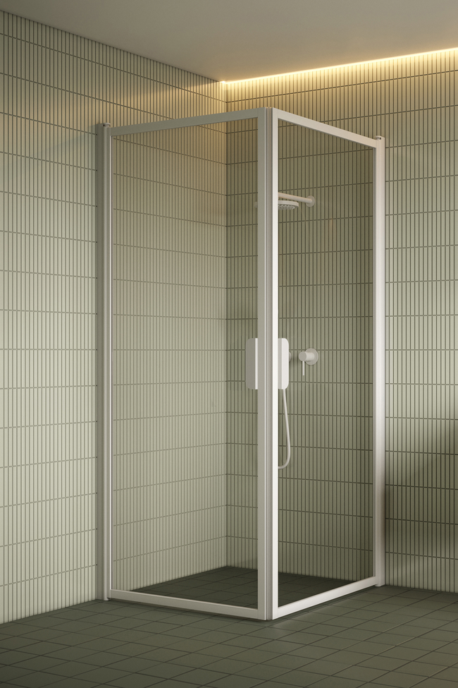 Shower enclosure with hinged doors Bläk 757 New York