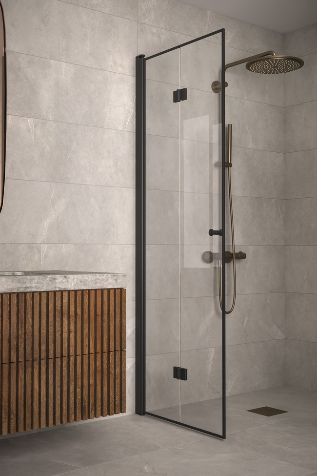 Folding framed shower screen Classic Ram F03