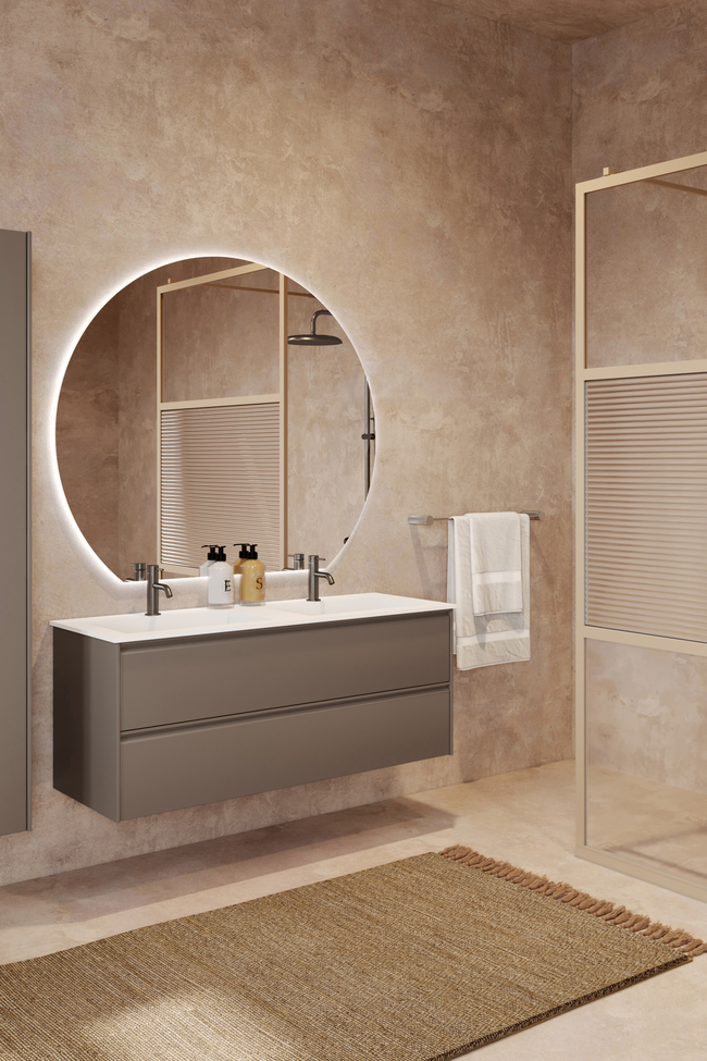 Allaskaappi Corian kaksoisaltaalla Luna L05