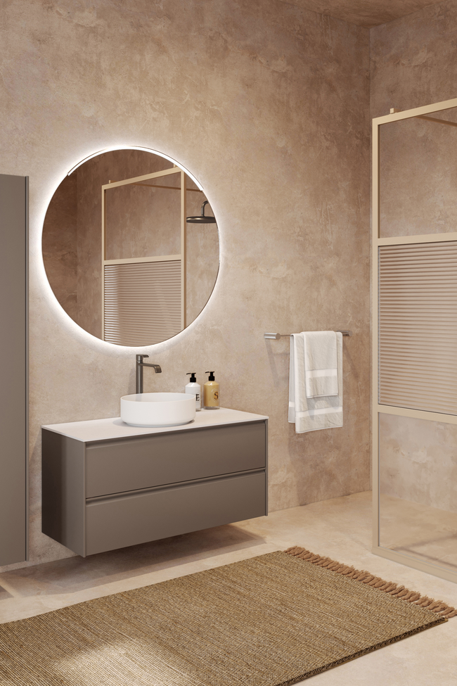 Allaskaluste pyöreällä malja-altaalla Luna L08