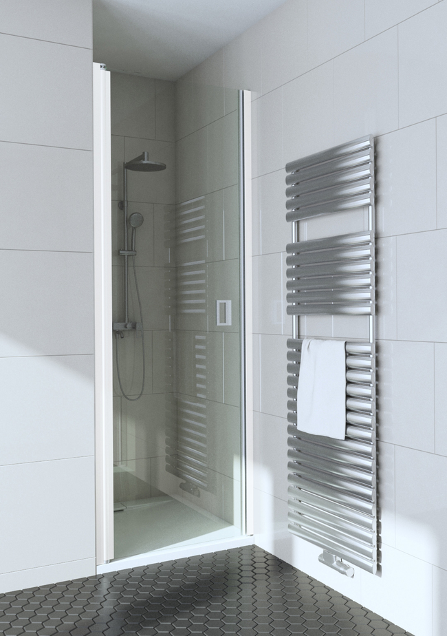 Curved shower door with magnet locking Fenic 335 (312+319)