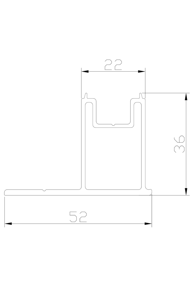  Extension profile , 1877mm