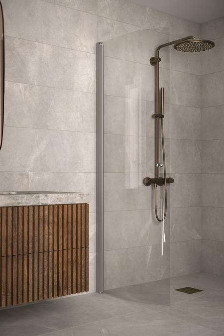 Kaareva kääntyvä suihkuseinä Classic 122