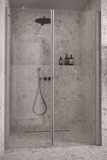 Tilanjakaja kiinteällä seinällä ja kääntyvällä ovella Classic 141 (101+102)