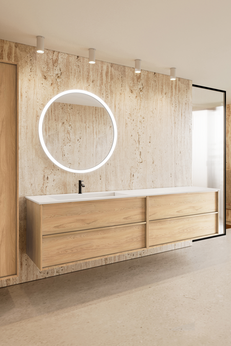 Tupla-allaskaappi Corian tasoaltaalla Casa H06