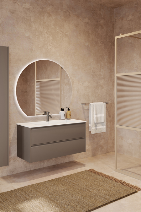 Allaskaappi Corian tasoaltaalla Luna L04