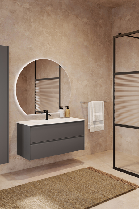 Allaskaappi Corian tasoaltaalla Luna L04