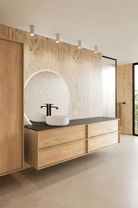 Tupla-allaskaluste pyöreällä malja-altaalla Casa H09