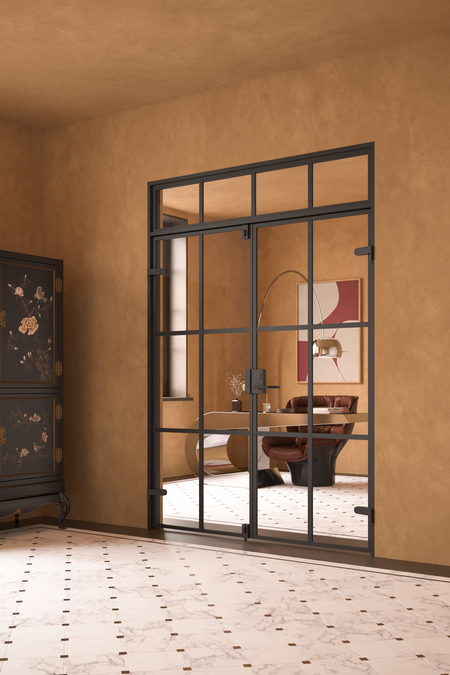 Lasipariovet salpalukituksella ja yläikkunalla Inne M18 Paris