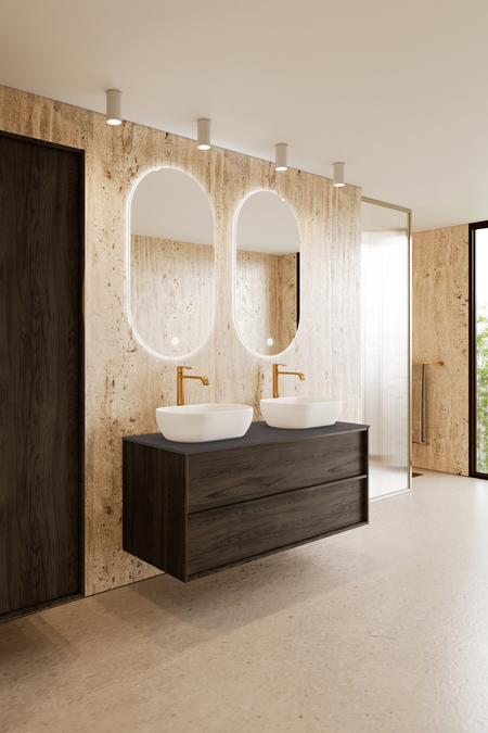 Allaskaluste kahdella ovaalilla malja-altaalla Casa H14