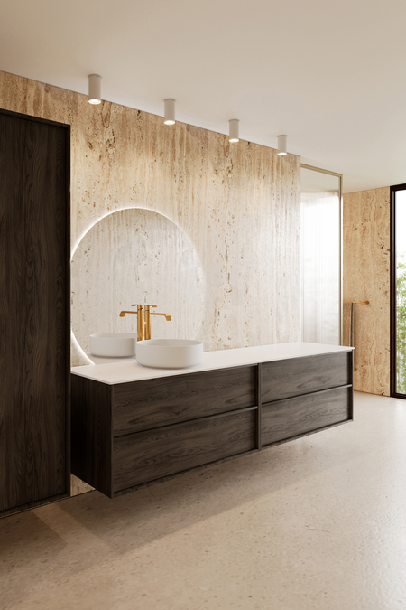 Tupla-allaskaluste pyöreällä malja-altaalla Casa H09