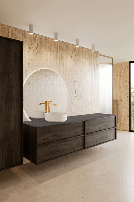 Tupla-allaskaluste pyöreällä malja-altaalla Casa H09