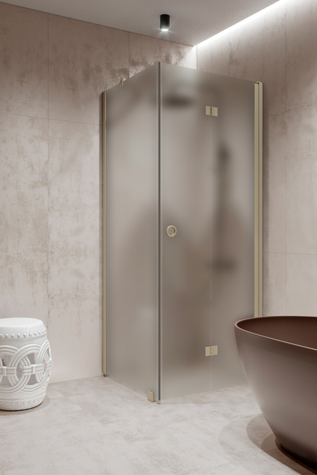 Suihkunurkka kiinteällä seinällä ja taittuvalla ovella Forma 369