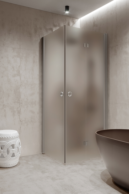 Suihkunurkka kääntyvällä ja taittuvalla ovella Forma 373